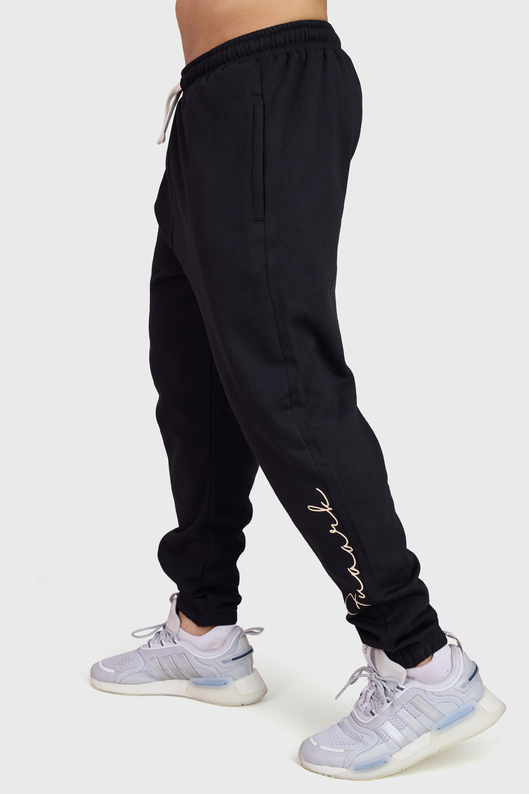 Signature Oversized Band Joggers Black