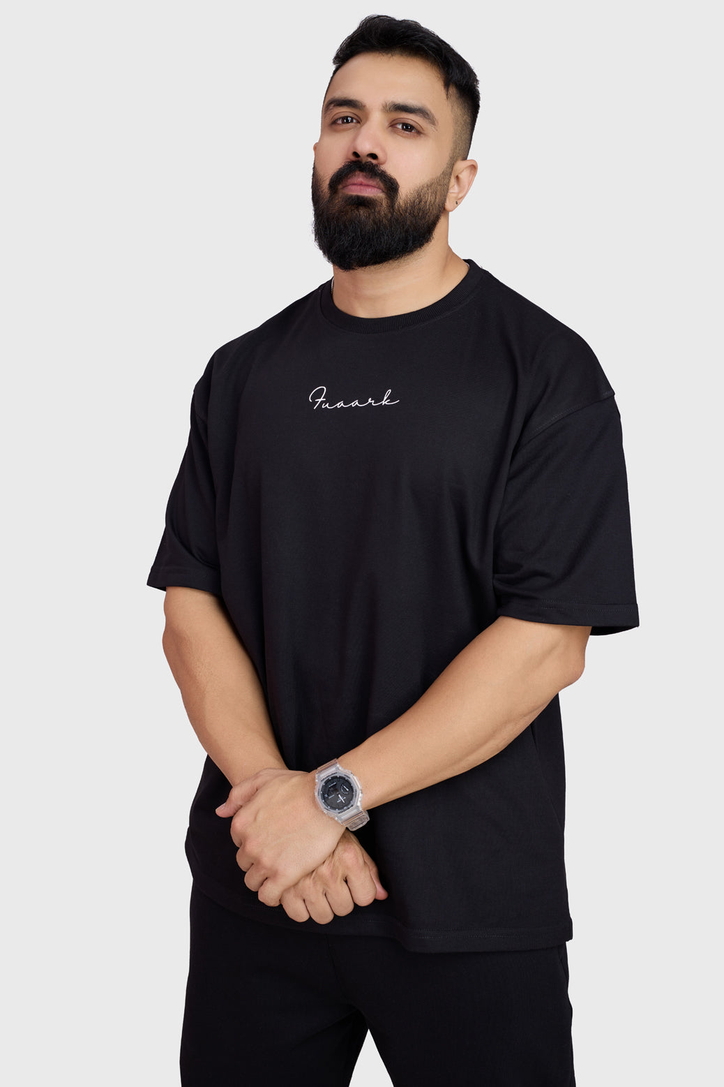 Buy Fuaark Weekend Oversized T-shirt Black Oversized Fit Tshirts