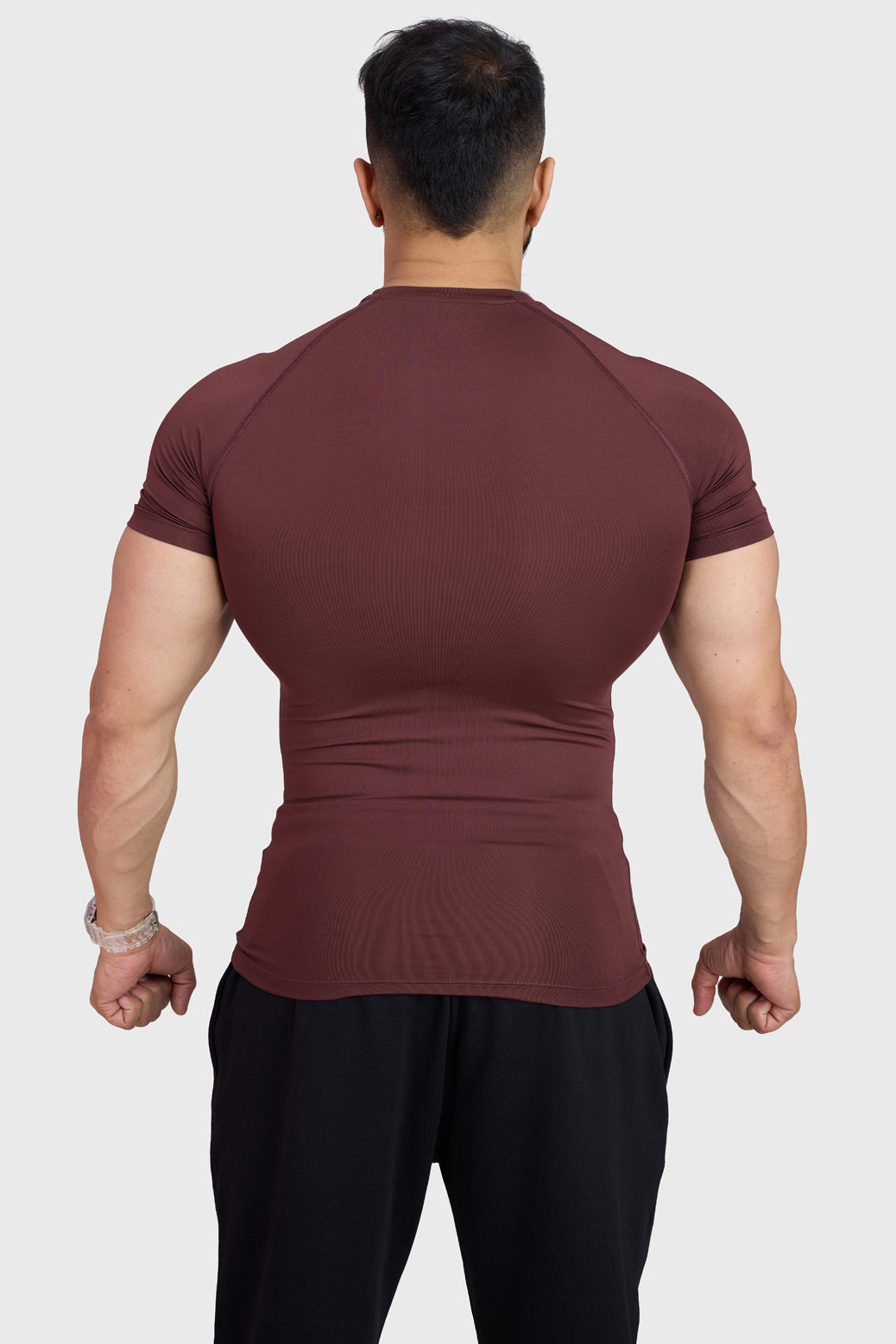 Compression T-shirt Brown