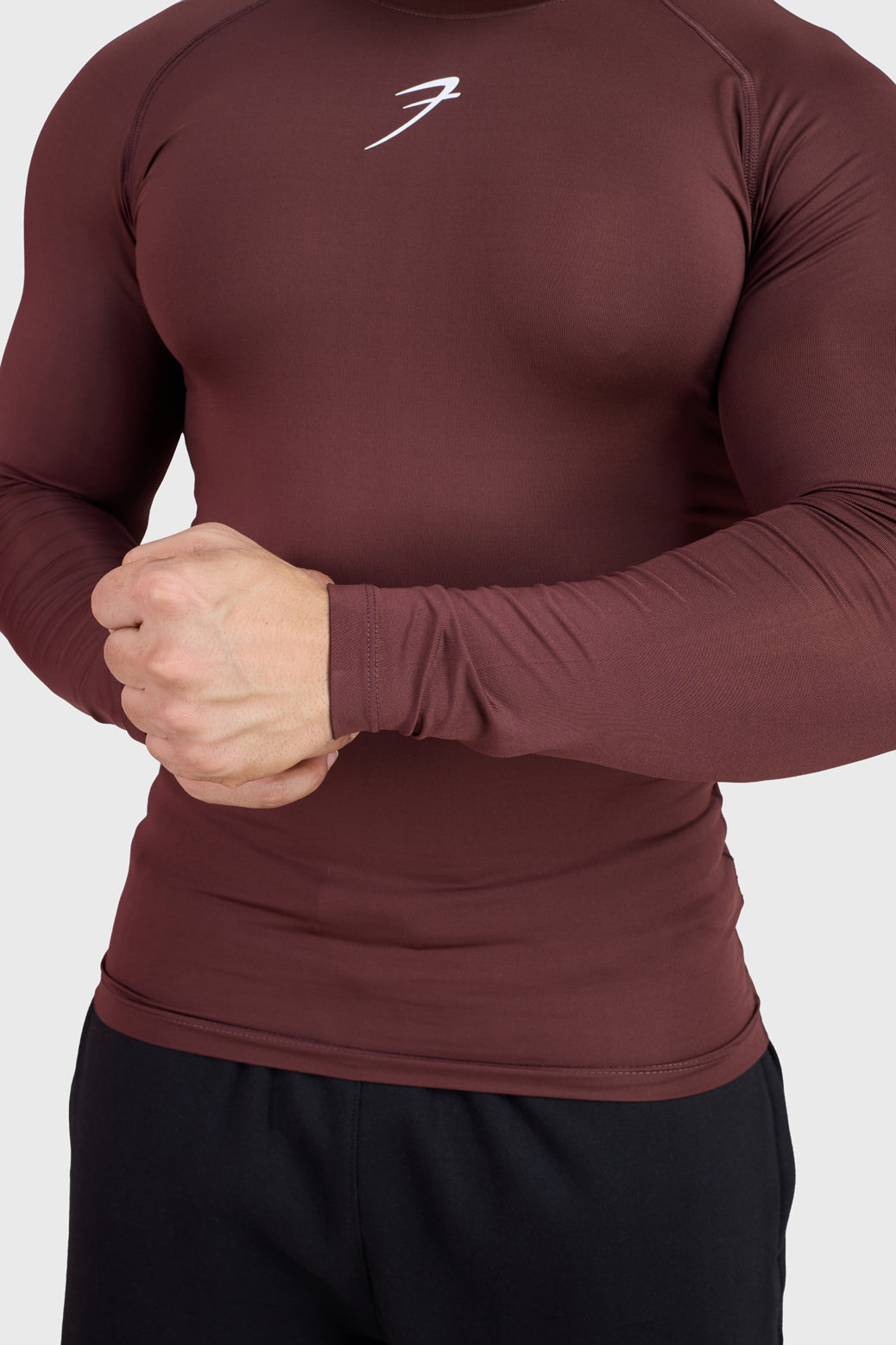 Compression Fullsleeves T-shirt Brown