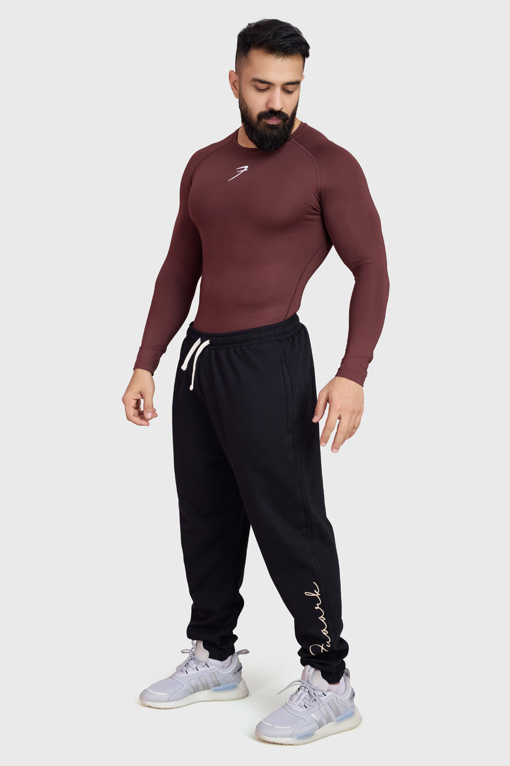 Compression Fullsleeves T-shirt Brown