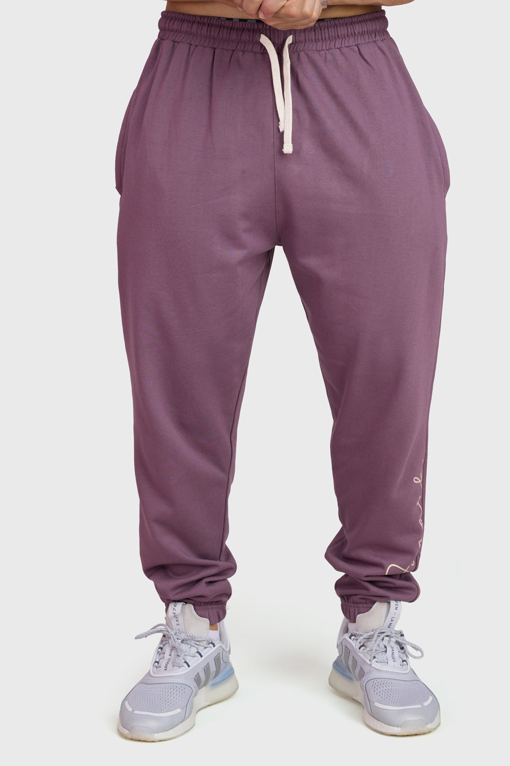 Signature Oversized Band Joggers Mauve