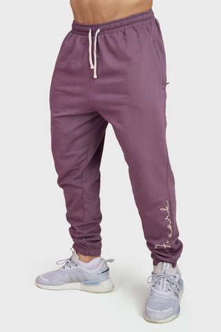 Signature Oversized Band Joggers Mauve