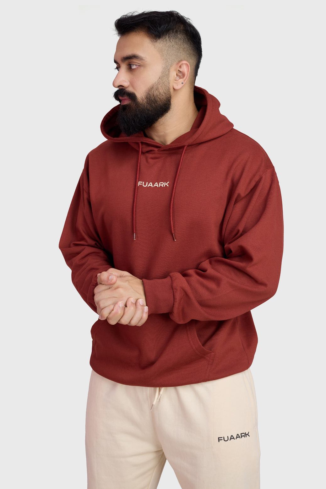 Signature Oversized Hoodie Rust