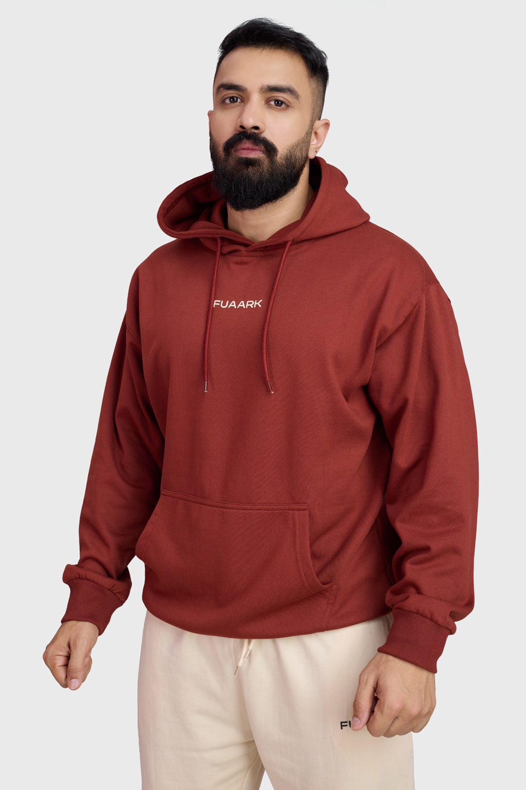 Signature Oversized Hoodie Rust