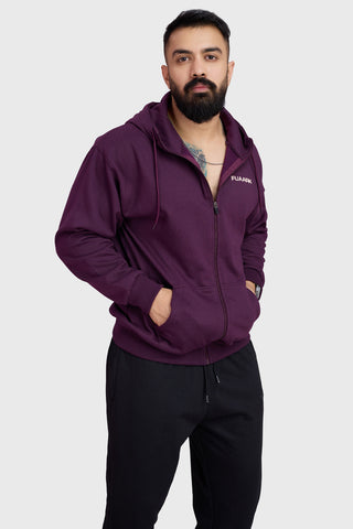 Signature Oversized Jacket Plum