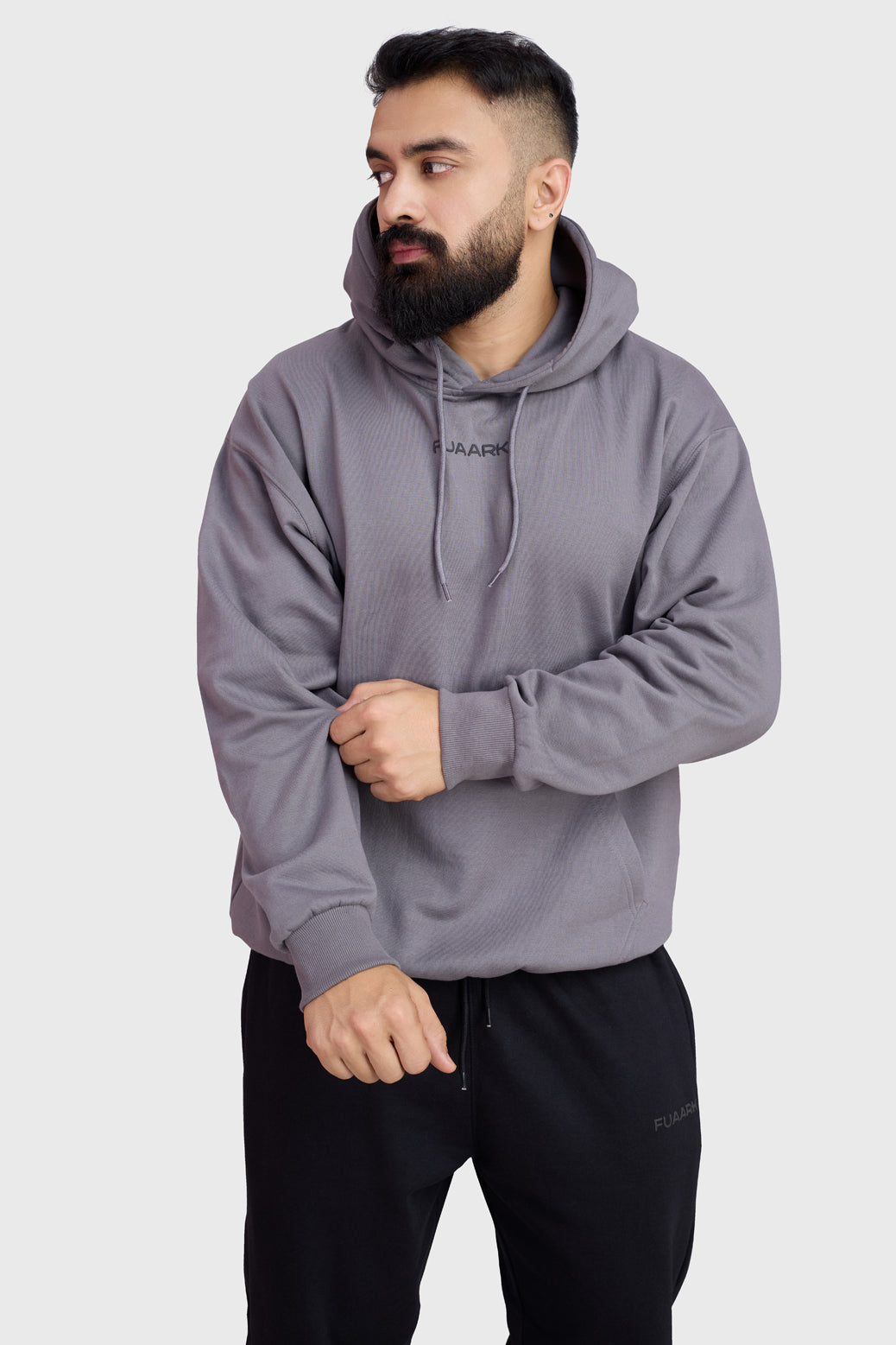 Signature Oversized Hoodie Dark Grey