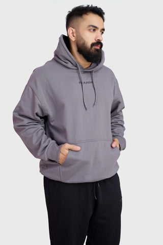 Signature Oversized Hoodie Dark Grey