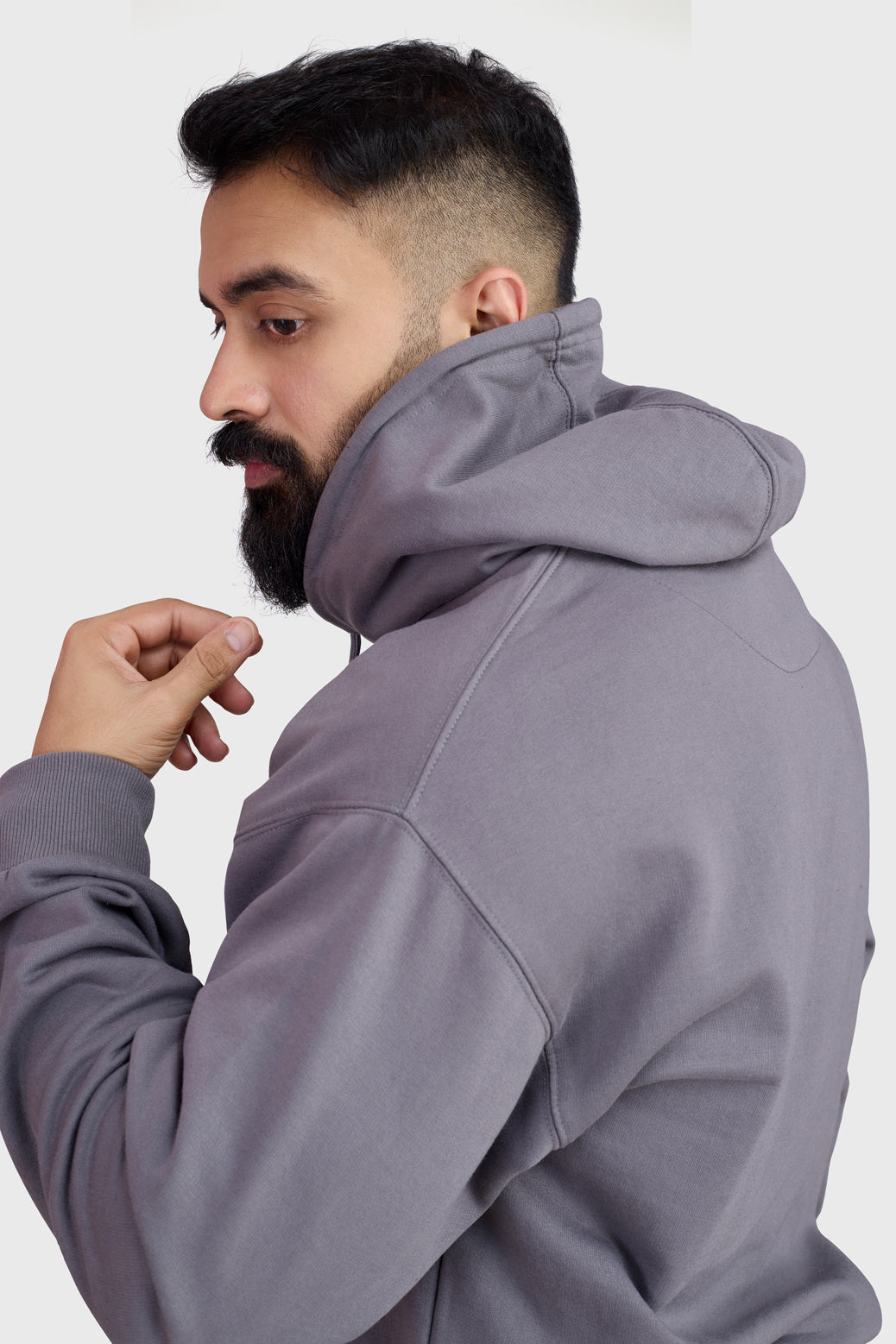 Signature Oversized Hoodie Dark Grey