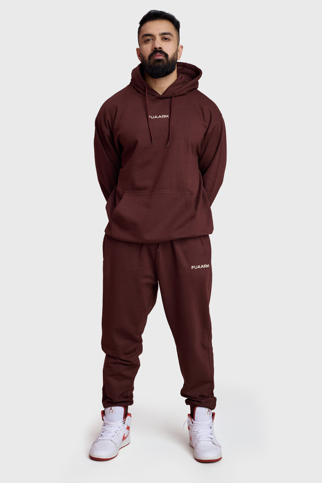 Signature Oversized Hoodie Brown