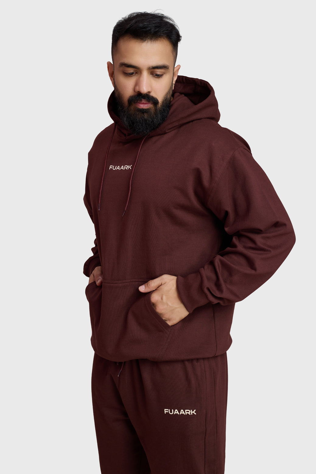 Signature Oversized Hoodie Brown