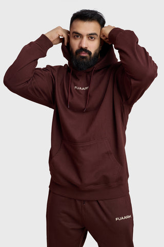 Signature Oversized Hoodie Brown