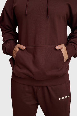 Signature Oversized Hoodie Brown