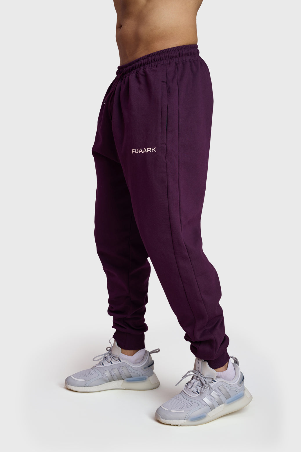 Signature Oversized Joggers Plum