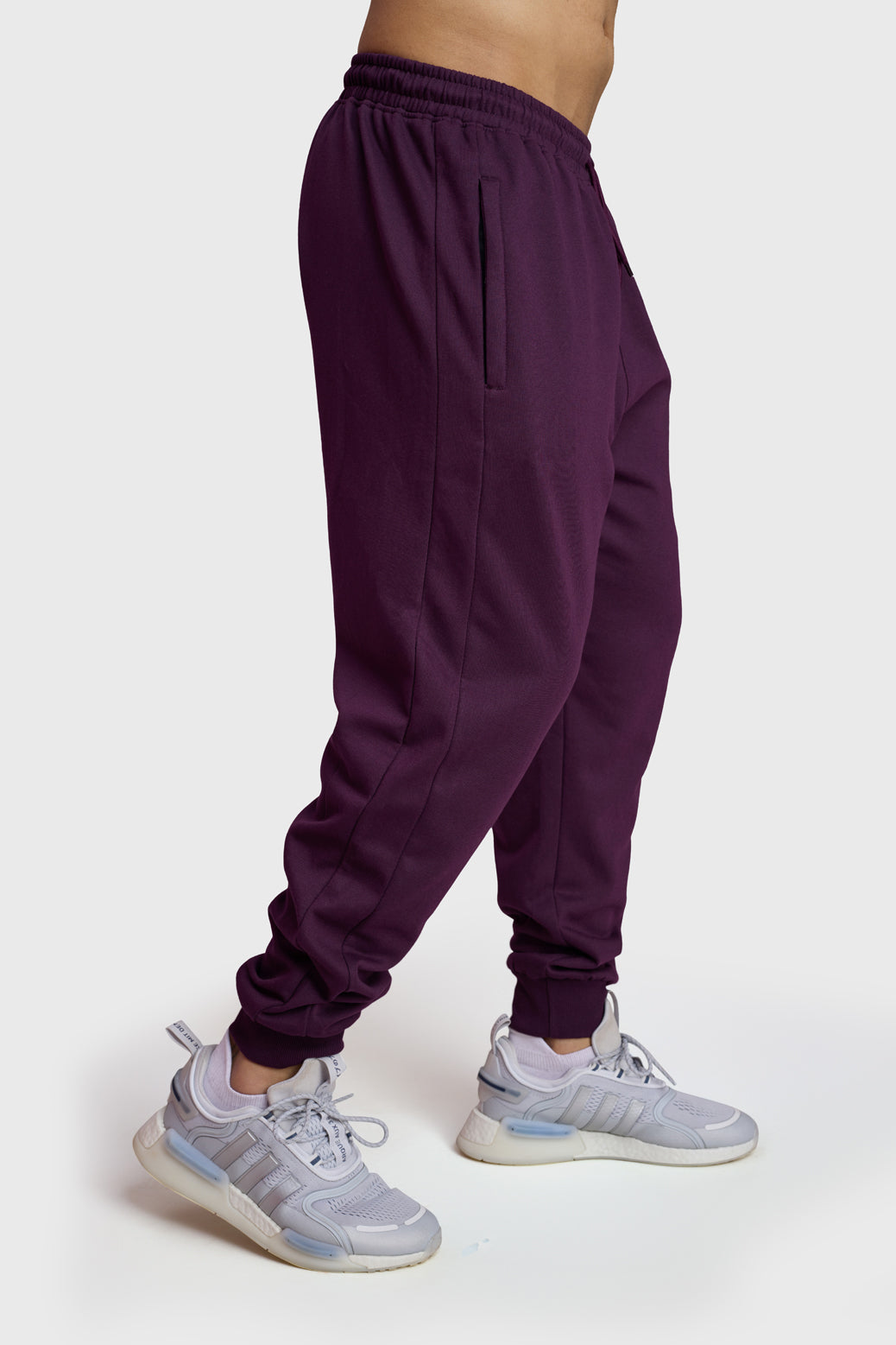 Signature Oversized Joggers Plum