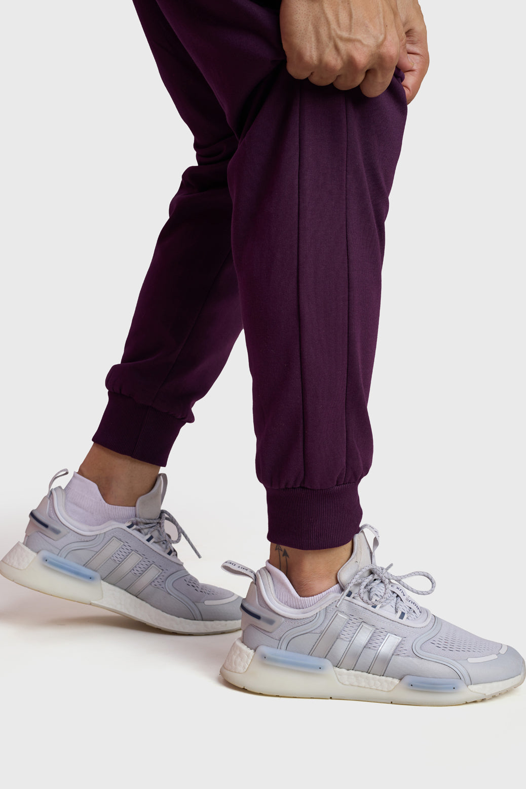 Signature Oversized Joggers Plum