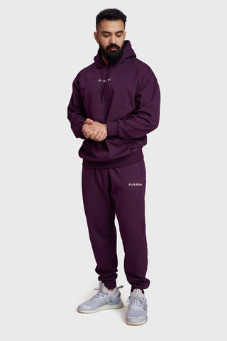 Signature Oversized Hoodie Plum