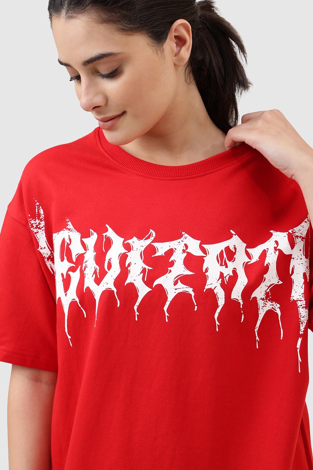 Levitate Oversized T-shirt Red