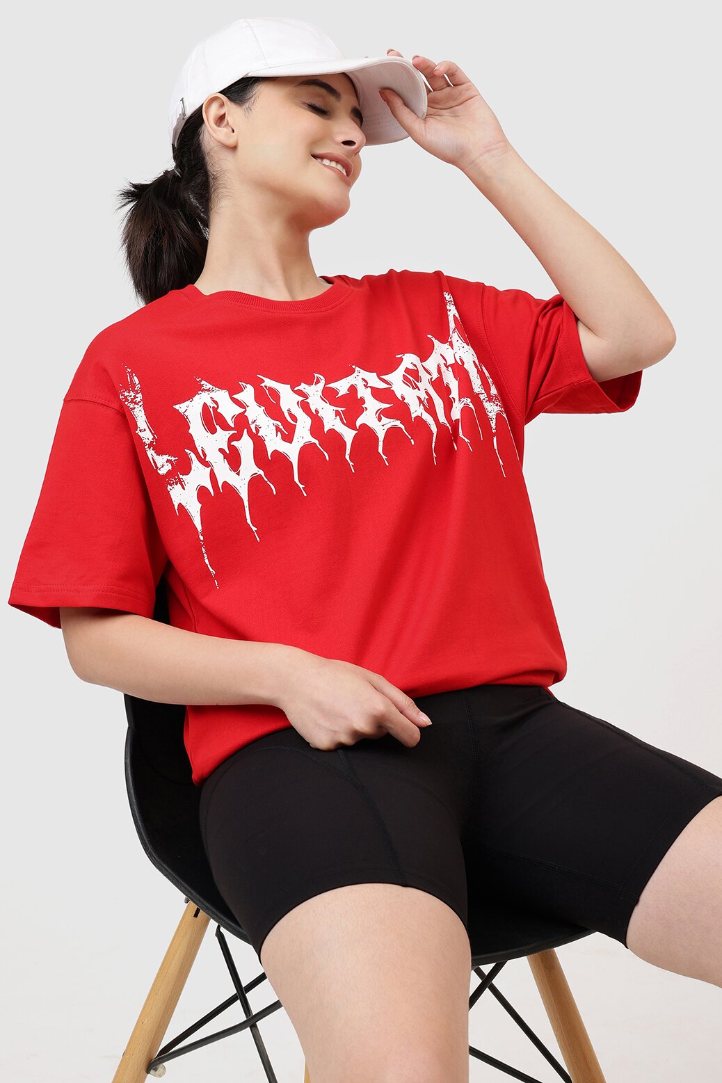 Levitate Oversized T-shirt Red