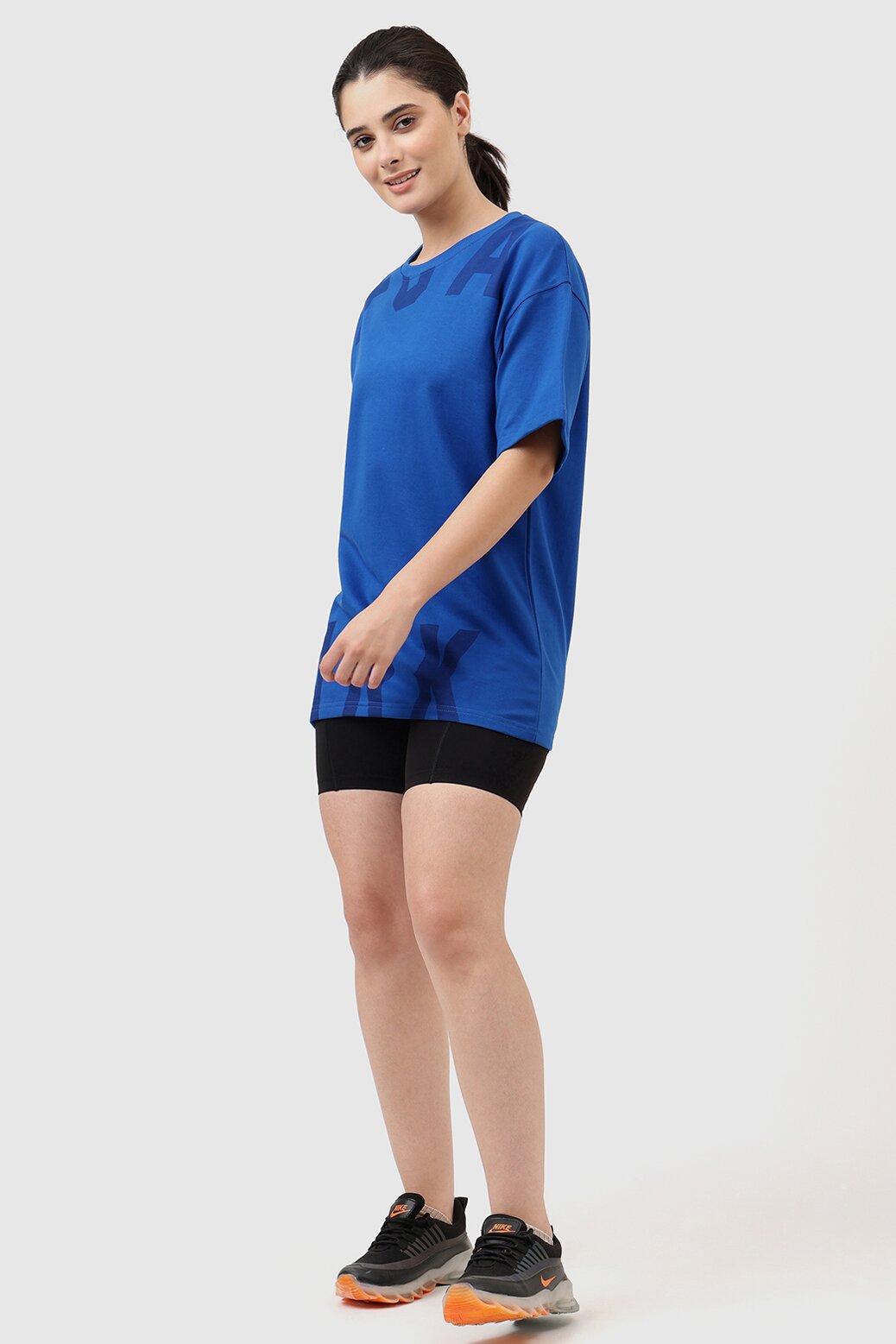 Refined Oversized T-shirt Royal Blue