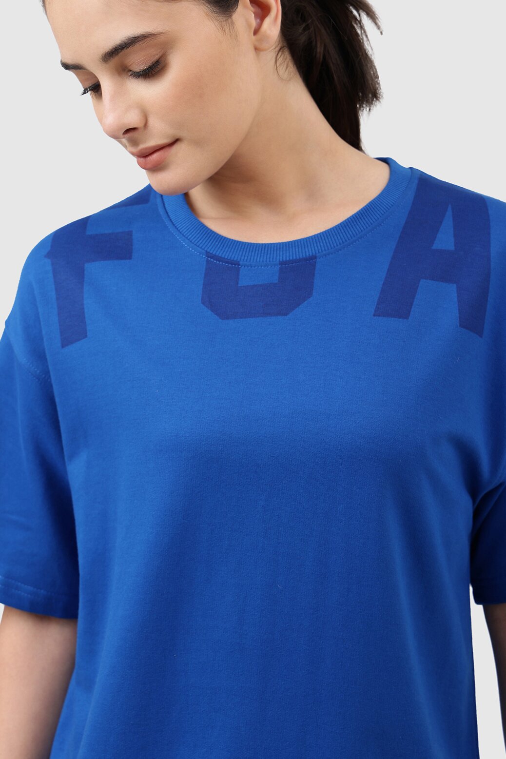 Refined Oversized T-shirt Royal Blue