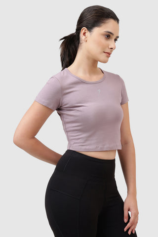 Peak Crop Top Mauve
