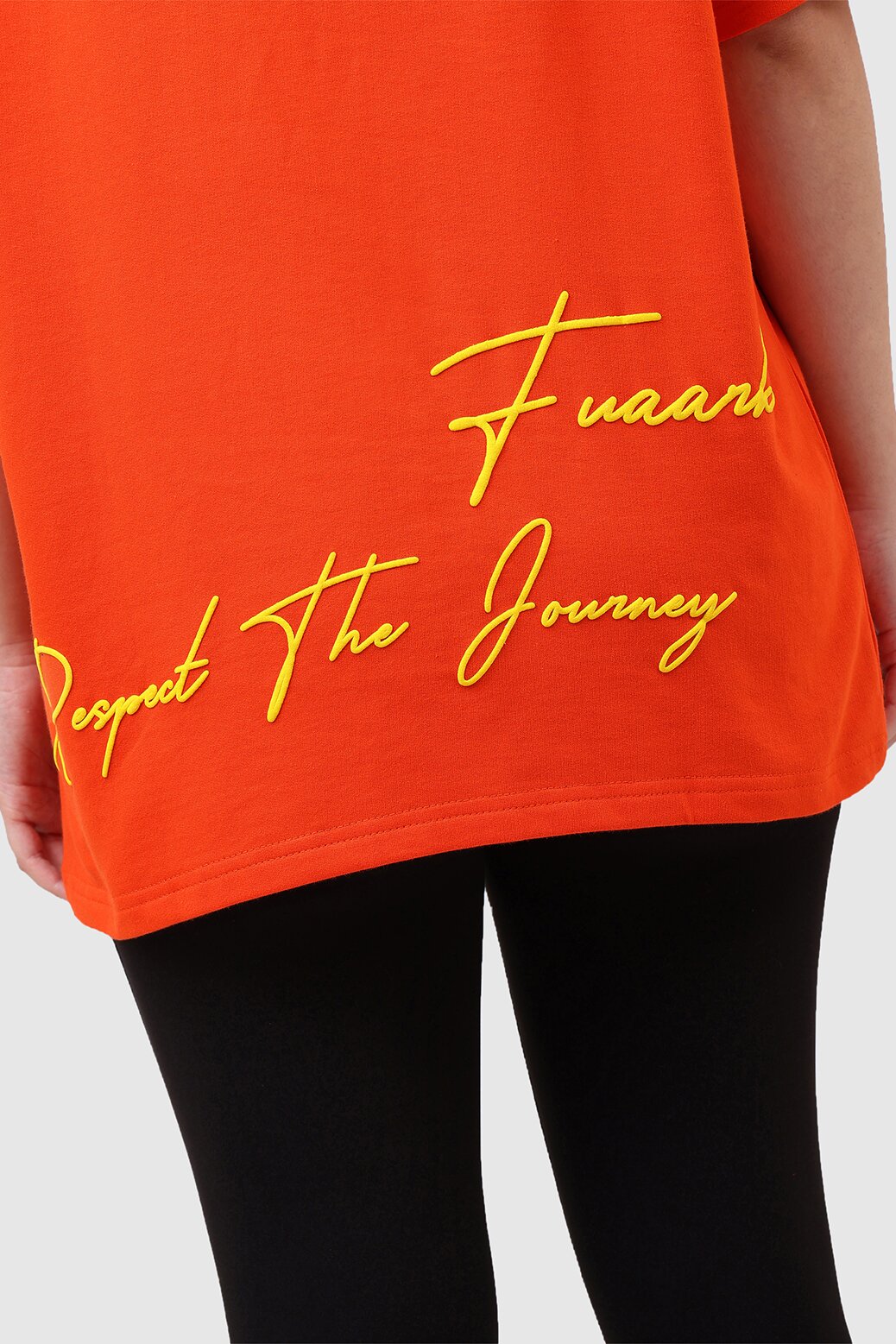 Respect The Journey Oversized T-shirt Orange