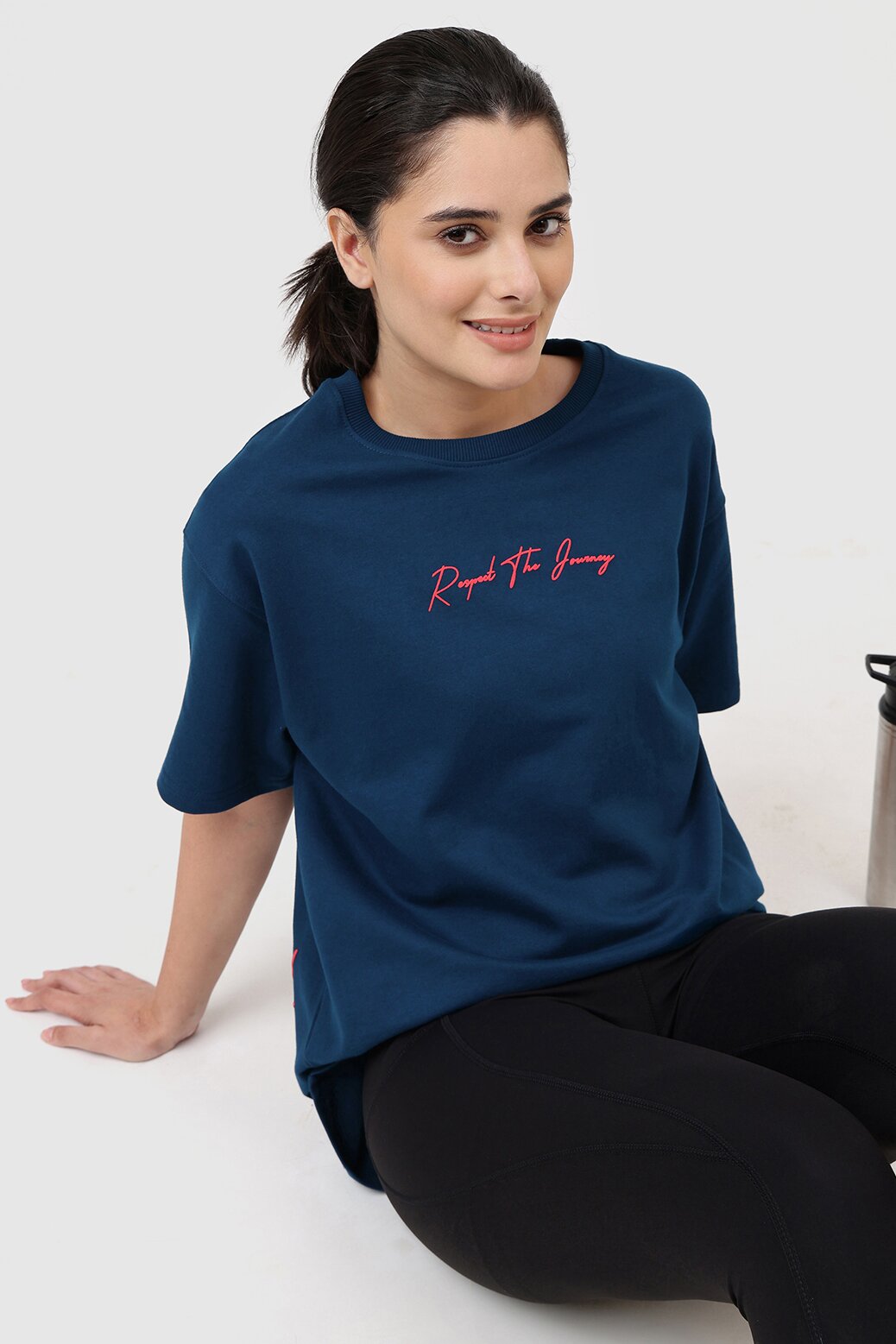 Respect The Journey Oversized T-shirt Teal
