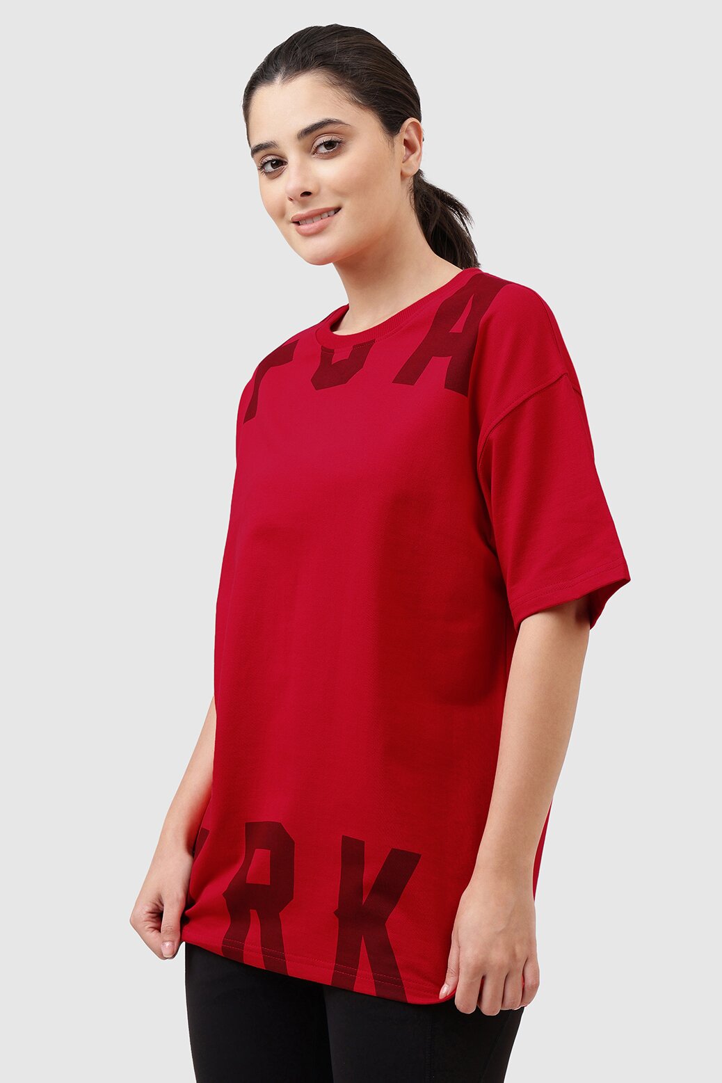 Refined Oversized T-shirt Red