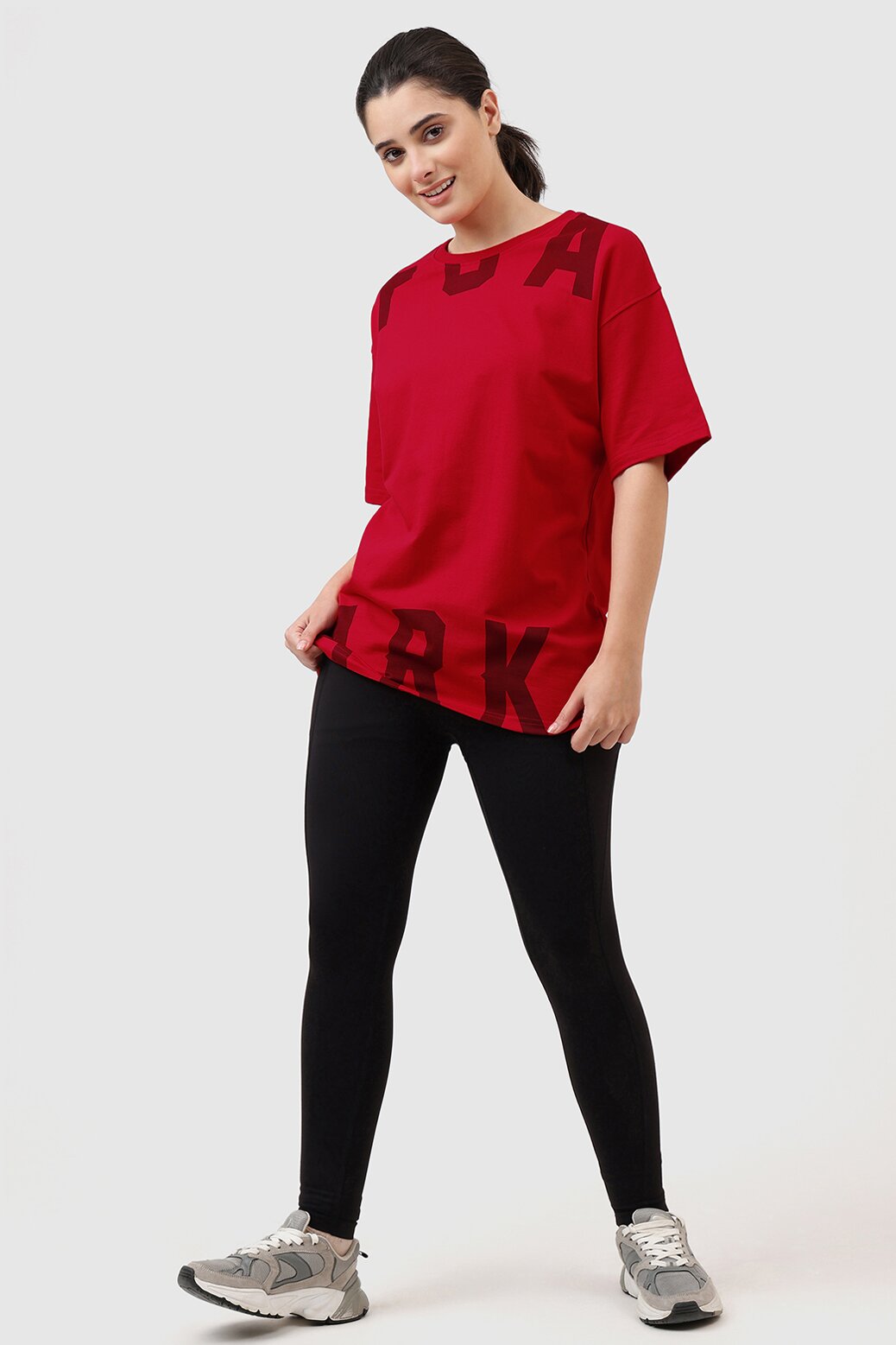 Refined Oversized T-shirt Red