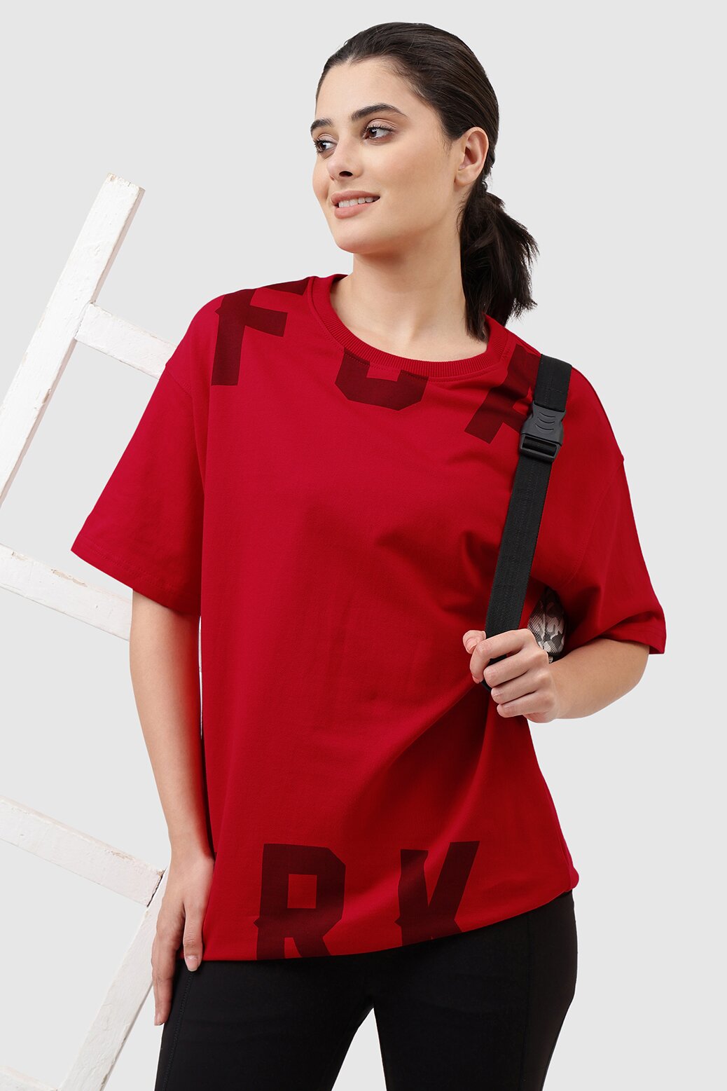 Refined Oversized T-shirt Red