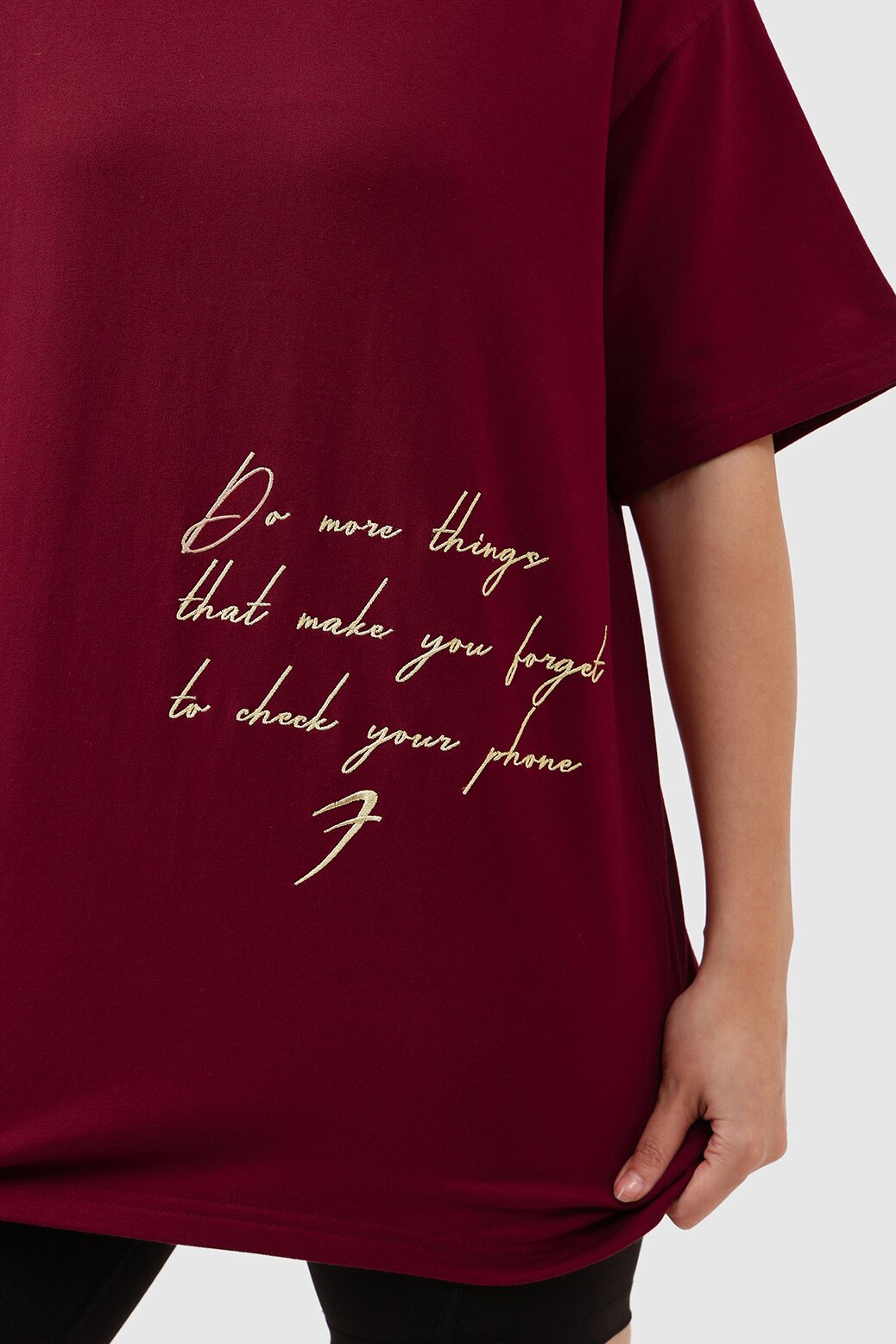 Inspiration Oversized T-shirt Maroon