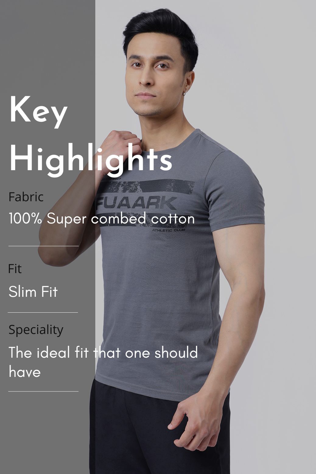 Brisk Fuaark T-shirt Grey