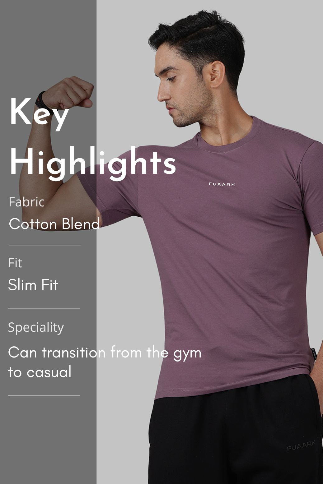 Legacy Crew Neck T-shirt Dusk Purple