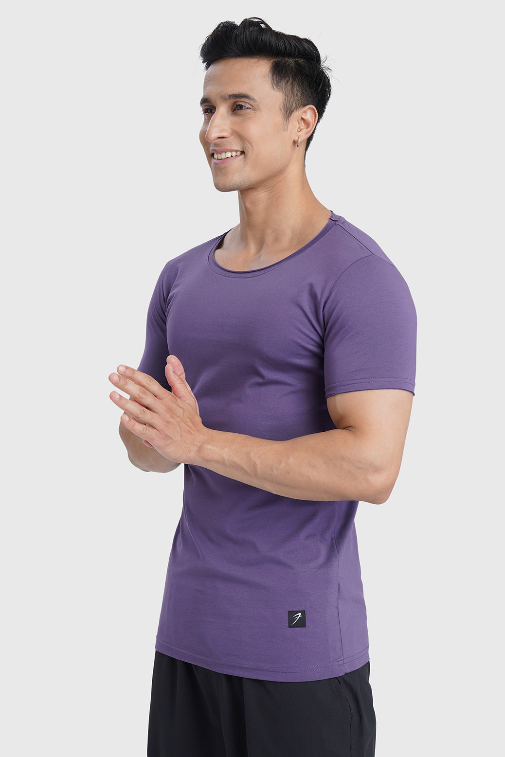 Legacy Scoop Neck T-shirt Purple