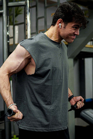 Brisk Capsleeves T-Shirt Grey