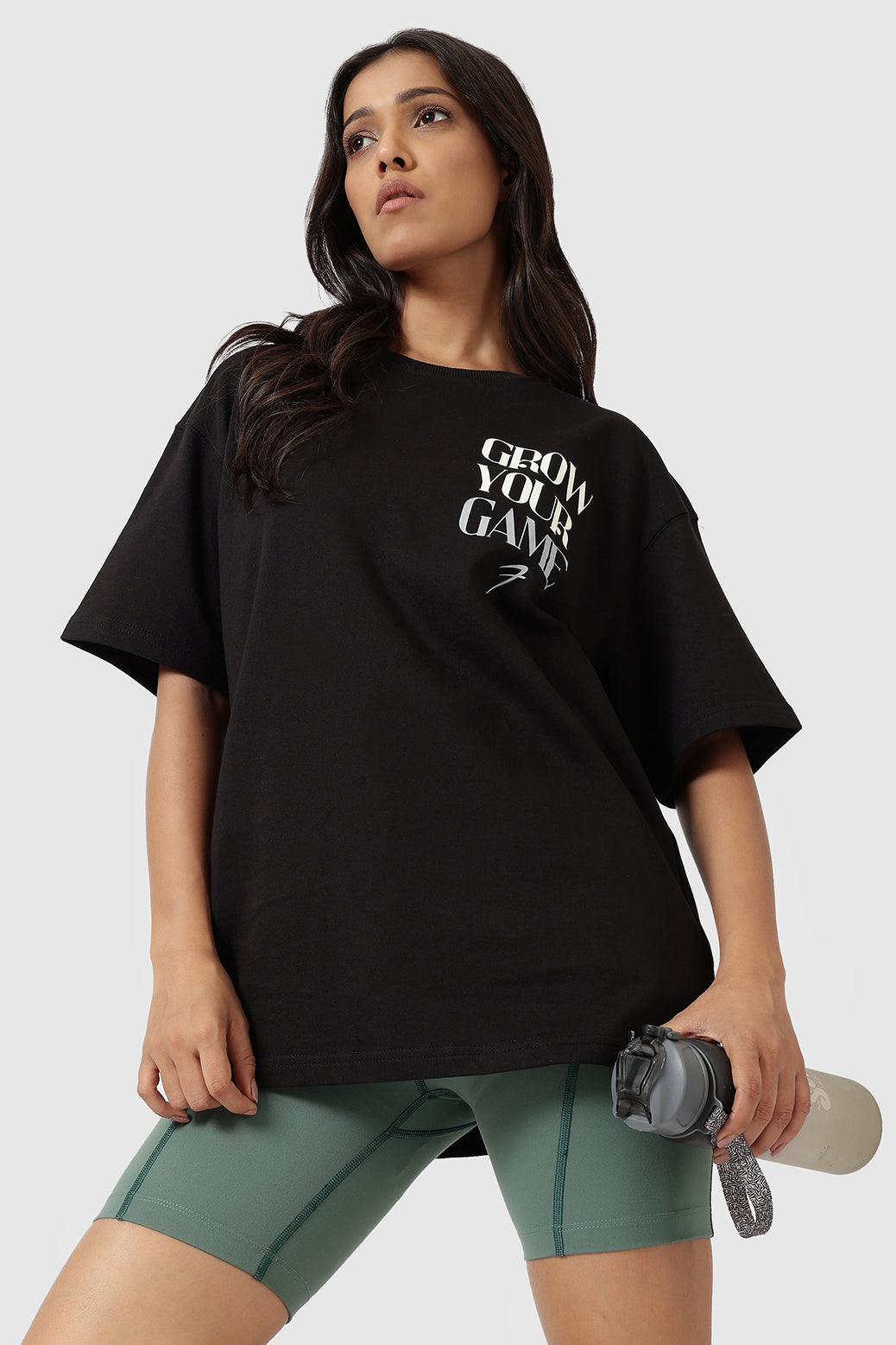 Grow Oversized T-shirts Black