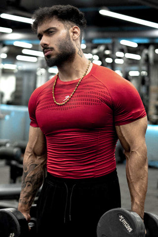 Power Seamless T-shirt Red/Logo