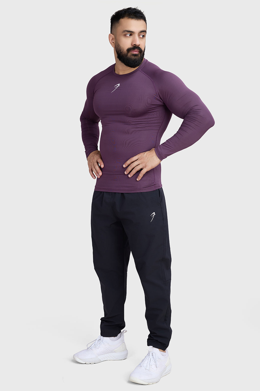 Compression Fullsleeves T-shirt Plum