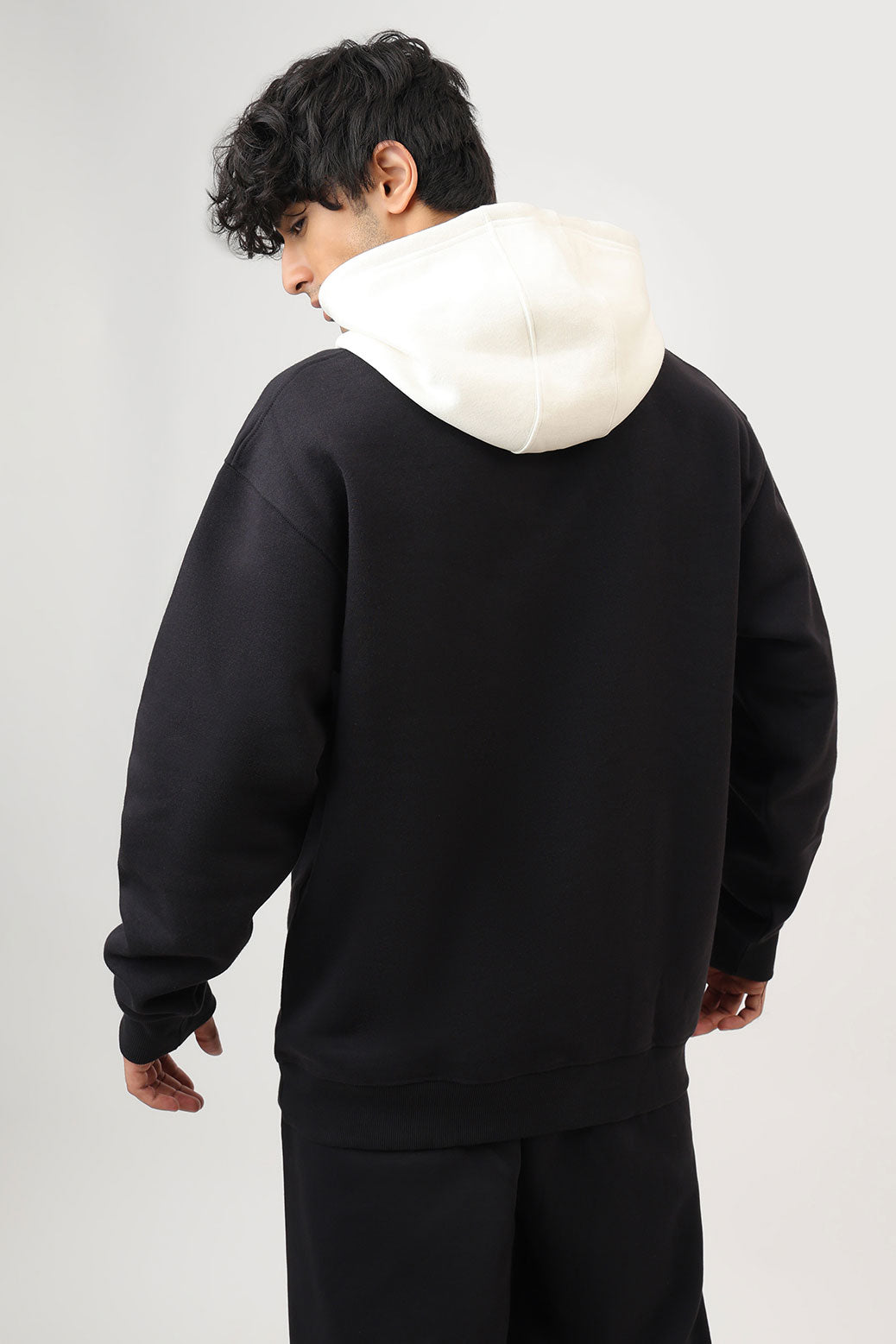 Heavyweight Oversized Hoodie Black/White