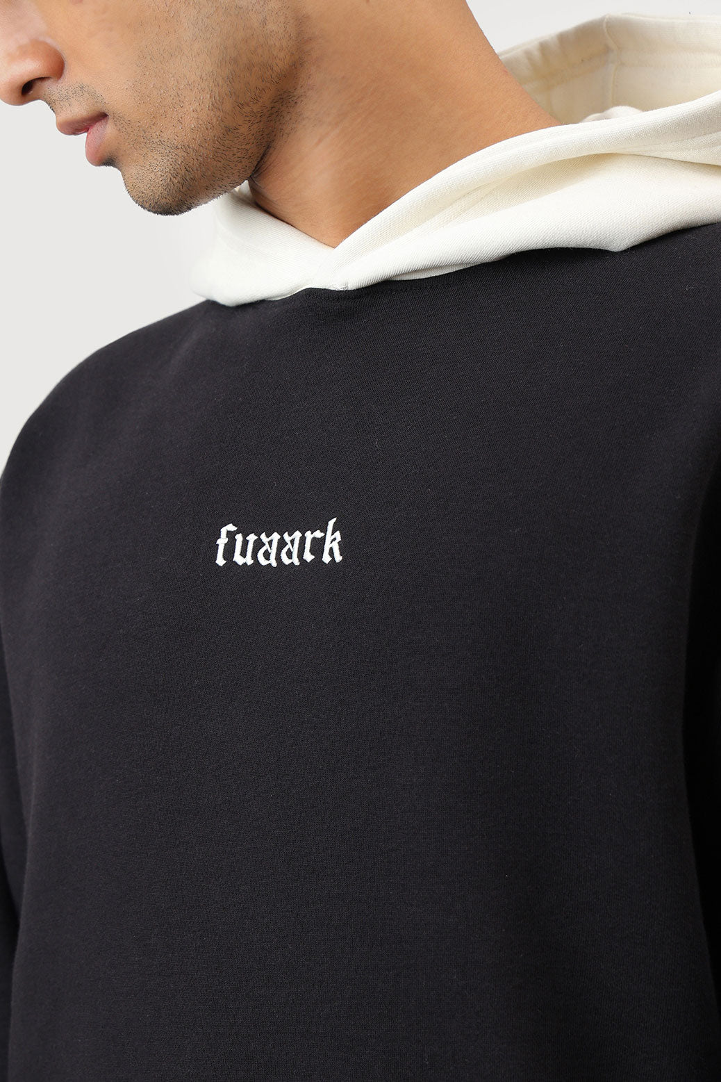 Heavyweight Oversized Hoodie Black/White