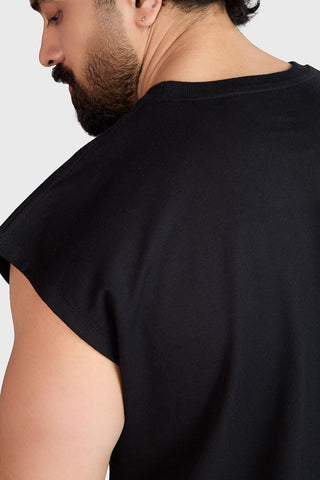 Heavyweight Capsleeves Tank Black