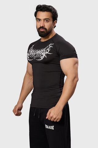 Hellborn Compression T-shirt Black/White