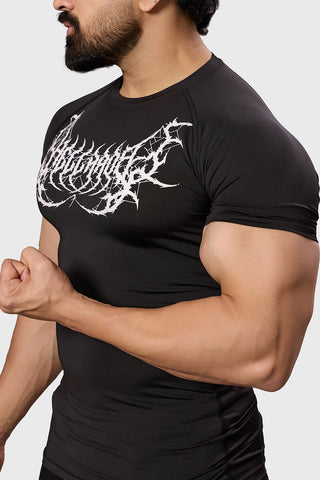 Hellborn Compression T-shirt Black/White