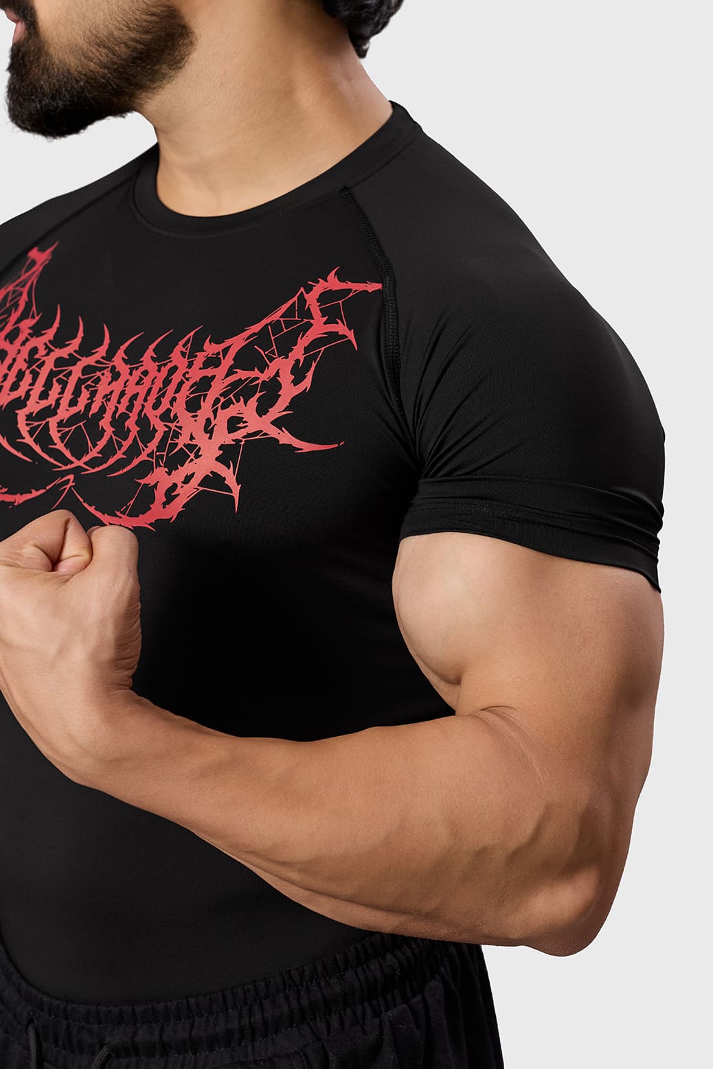 Hellborn Compression T-shirt Black/Red