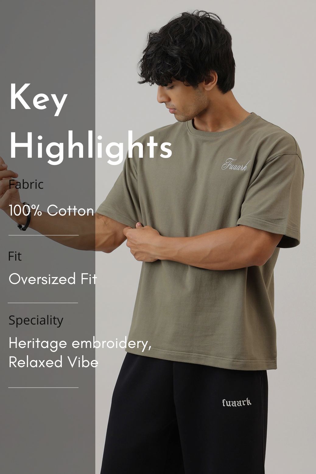 Heritage Oversized T-shirt Olive