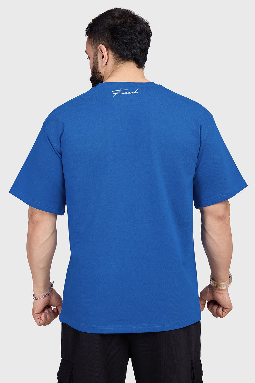 Hustle Oversized T-shirt Royal Blue