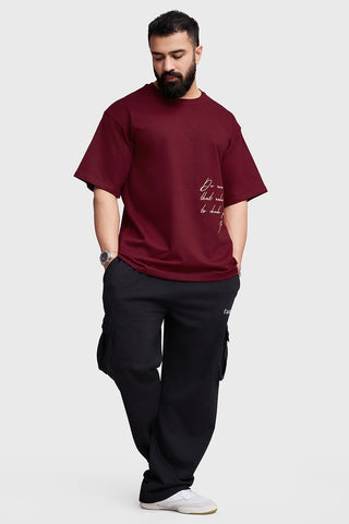 Inspiration Oversized T-shirt Maroon