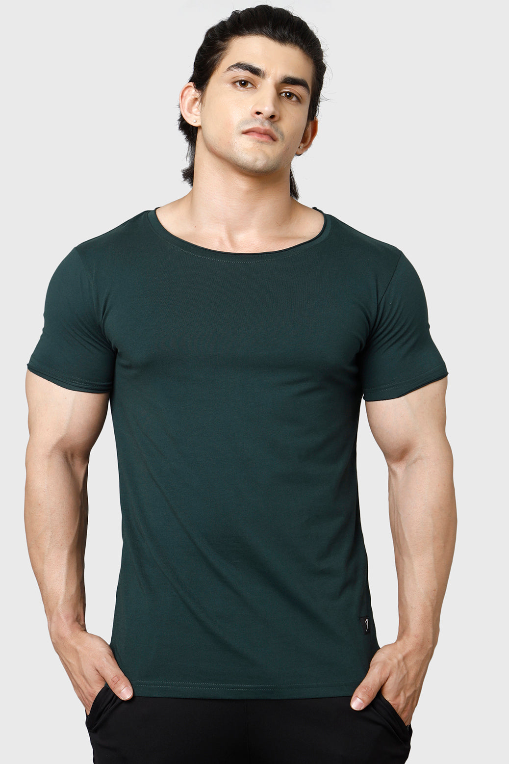 Legacy Scoop Neck T-shirt Forest Green