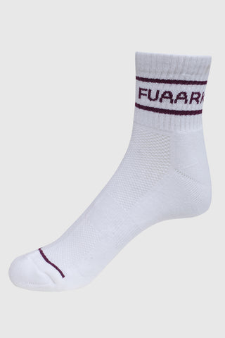 Legacy Quarter Socks White/Purple